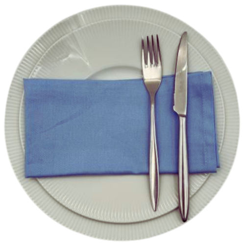 Serviette bleu ciel en coton